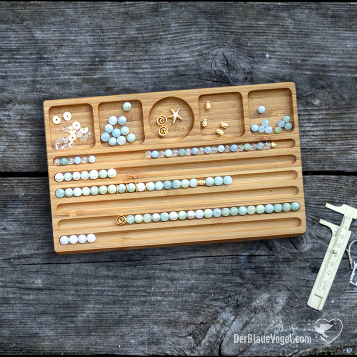 Handmade wooden jewelry beading boards – Der Blaue Vogel