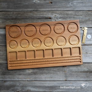 Wood beading board | bracelet board | Wooden Bracelet Beading Board - Braceletboard | Der Blaue Vogel