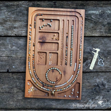 Upload the image to the gallery viewer, Wood-beading board | malaboard | Wooden mala Beading Board | Der Blaue Vogel
