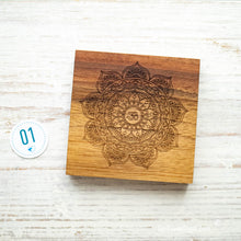 Load the image into the gallery viewer, Om Mantra Board | 8 x 8 cm
