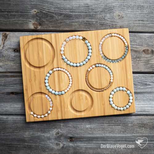 bracelet board - beading board made of wood | Wooden Braceletboard - Beading Board | Der Blaue Vogel
