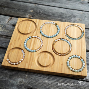 bracelet board - beading board made of wood | Wooden Braceletboard - Beading Board | Der Blaue Vogel