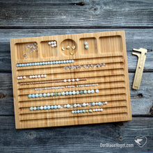 Download the image in the gallery viewer, bracelet board beading board  & beading tablet aus Holz | Wooden Beading Board | Der Blaue Vogel 
