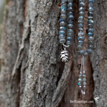 Download the image in the gallery viewer, Labradorite mala with Sterling Silver Pendant | Der Blaue Vogel
