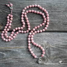 Download the image in the gallery viewer, Rhodochrosite mala with Sterling Silver Pendant | Der Blaue Vogel
