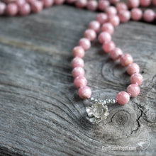 Download the image in the gallery viewer, Rhodochrosite mala with Sterling Silver Pendant | Der Blaue Vogel
