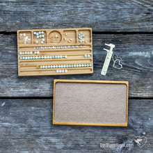Download the picture in the gallery viewer, beading board made of wood for  bracelets (bracelet board) with beading tablet as Gift Set | Wooden Beadingboard for bracelets and Beadingtablet as Gift Set | Beadingboards from Der Blaue Vogel
