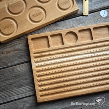 Download the image in the gallery viewer, beading board Bundle of solid wood | bracelet board for jewellery designers | Der Blaue Vogel beading boards  | Wooden Beading BoardsBeading

