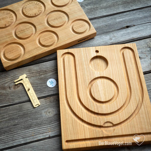 beading board Bundle of solid wood | bracelet board for jewellery designers | mala-beading board / malaboard / Wooden Malaboard | Der Blaue Vogel beading boards  | Wooden Beading Boards