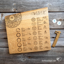 Download the image in the gallery viewer, Chakra-board | Hasta Mudras & 5 Elements | Oak
