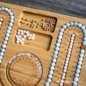beading board made of wood for necklaces, Malas,  bracelets| Wooden Beadingboard & Braceletboard from Der Blaue Vogel
