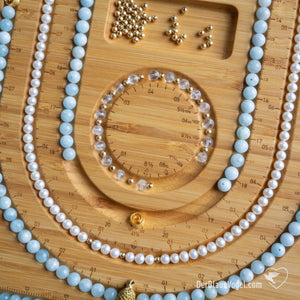 beading board made of wood for necklaces, Malas,  bracelets| Wooden Beadingboard & Braceletboard from Der Blaue Vogel