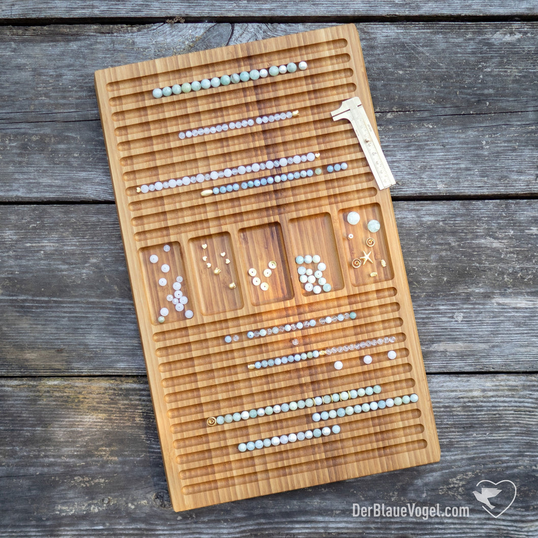 bracelet-beading board made of wood | Wooden Beadingboard - Braceletboard | Der Blaue Vogel 