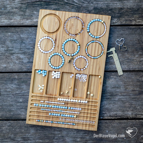 bracelet-beading board made of wood | Wooden Beadingboard - Braceletboard | Der Blaue Vogel 